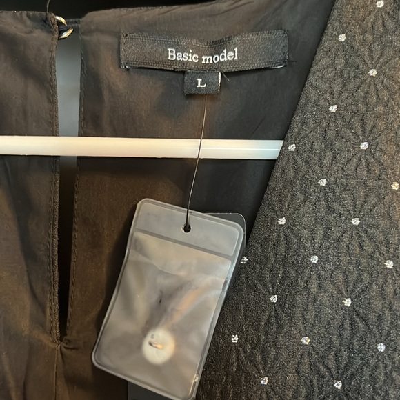 Basic Model Black Fit and Flare Cocktail Dress - Picture 3 of 6